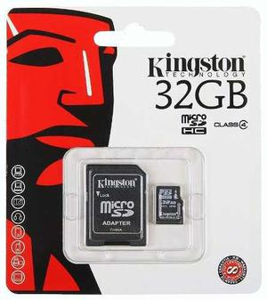 Memoria Micro Sd Hc 32gb Clase 4 + Adaptador Sd Full Hd