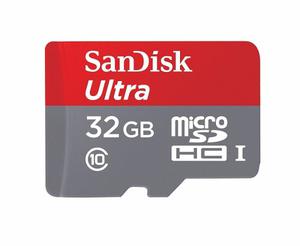 Micro Sd Hc Sandisk Ultra 32gb Uhs-i Hasta 80mb/s +adaptador