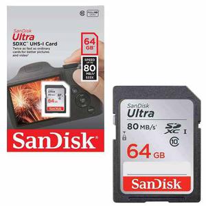 Tarjeta Sdxc Sandisk Ultra 64gb