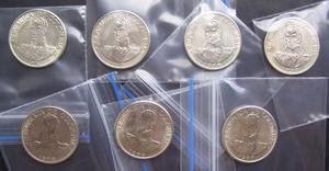 7 Monedas Colombia 20 Centavos Serie  Sin Circular
