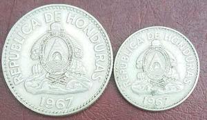 Honduras Duo De Monedas De 20 Y 50 Centavos