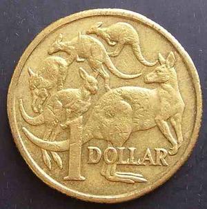 Moneda Australia One Dollar  Canguros # 2