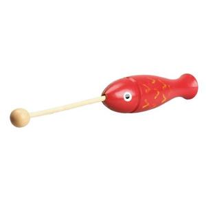 Forma Vktech Pescado De Madera Roja Niños Templo Bloque Bat