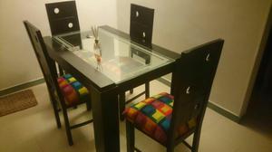 Comedor en Vidrio Y Madera