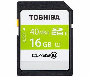 Tarjeta De Memoria Sdhc Toshiba 16gb Clase 10 Uhs-i 40mb/s