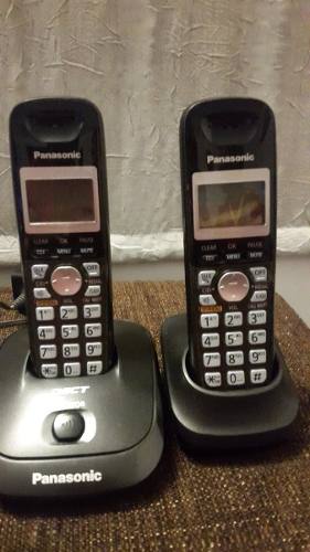 2 Telefonos Inalambricos Panasonic Ref Kx- Tgla Con Base
