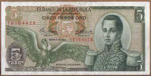 Colombia, 5 Pesos 2 Ene  Bgw126