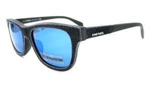 Gafas De Sol Diesel Dl 111 Dl W Negro /lente Azul- Masculin