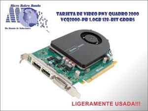 Tarjeta De Video Pny Quadro  Vcq-pb 1.0gb 128-bit