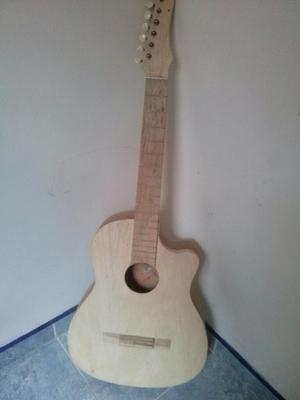 Guitarra Acústica Lista para Pintar Y Cu
