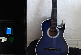 Kit Completo Guitarra Acústica Estuche Y Afinador