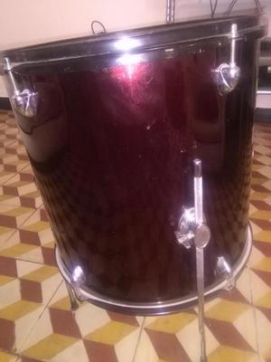 tambor de bateria power pro color vino tinto
