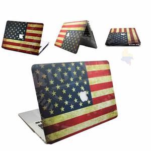Carcasa Macbook Pro 13 Cd Usa Estados Unidos America Logo