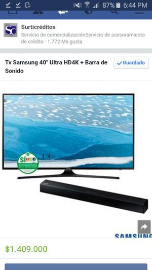 Tv Samsung 4k Obsequio Barra de Sonido a