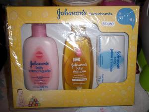 ESTUCHE KIT DE ASEO PARA BEBE PEQUEÑO JOHNSON CREMA SHAMPOO