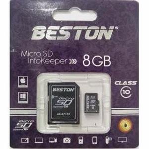 Memoria Micro Sd Beston 8gb Clase 10 (envío Gratis)