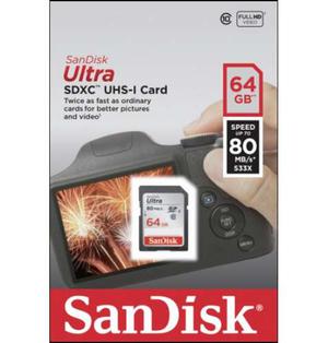 Memoria Sd Sandisk 64 Gb Clase mb/s