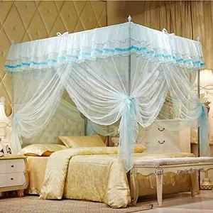 Mosquitera Luxury Bed Toldo-4 Del Cordón De La Esquina Plaz