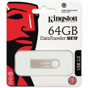 Memoria Kingston Usb 64gb Data Travel Se9 Aluminio Original