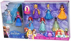 8-pc Juego De Regalo Doll: 3,75 Disney Princess, Con Anna...