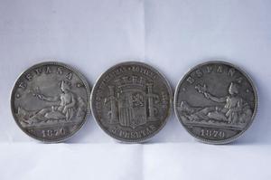 Monedas de Plata 5 Pesetas 