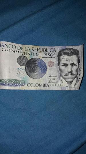 2 Billetes de Veinte Mil para Coleccion