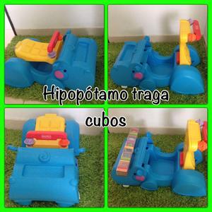 Vendo Hipopotamo Traga Cubos