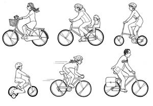 Alquilo bicicletas para hombre sencilla y de niña