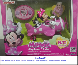 Avión control remoto Disney Original Minnie