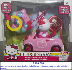 Carro control remoto Disney Original Hello Kitty.