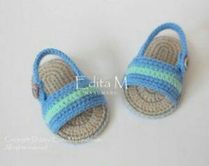 Hermosas Sandalias en Crochet