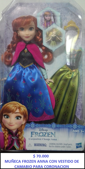 Muñeca Frozen Anna Disney Original.