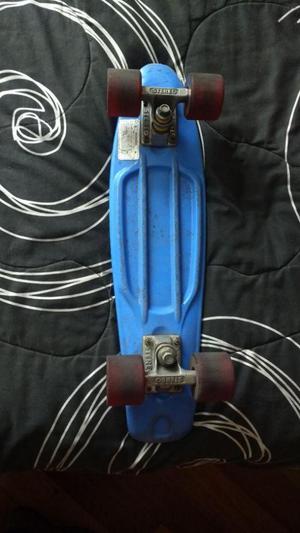 Patineta Skateboard mini tipo penny Azul en buenas