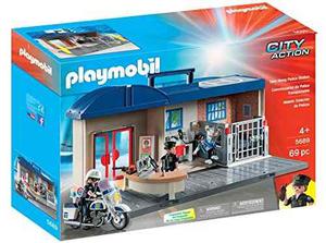 Playmobil Junto A La Estación De Policía Playset