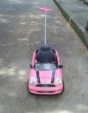 mini cooper s rosa paseador niña