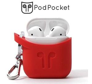 Blazing Red Podpocket Para Apple Airpods