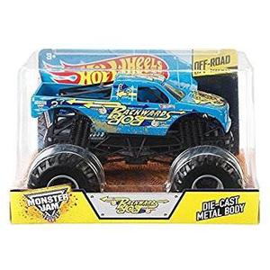 Juguete Hot Wheels Monster Jam Bob Hacia Atrás Del Carro Es