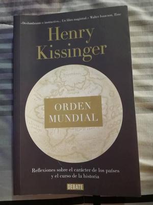 Libro Orden Mundial de Henry Kissinger