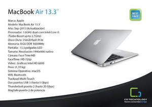 Macbook Air 13 Core I5 8g 256g Intel Hd 1.35k Cg Technology