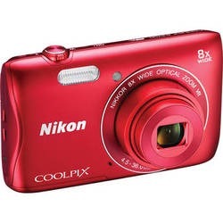 Nikon Coolpix S Digital Camera (red)