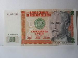 Peru Billete Unc Sin Circular Bt