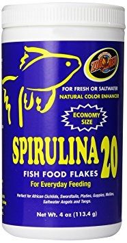 Zoo Med Spirulina 20 De La Escama De Pescado Alimentos