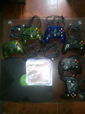 Xbox Clasico Dd 250 Gb 6 Controles Excelente Estado