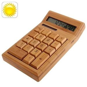 Calculadora Escritorio 12 Dígitos Bamboo Panel Solar