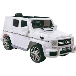 12v Mercedes Benz G63 Amg 1-seater Baterías Bordo, Blanco