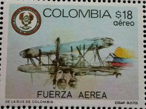 Estampilla Fuerza Aerea Colombia