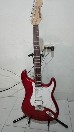 guitarra washburn electrica rojo