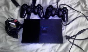 play station 2, 1 memory card y 2 controles