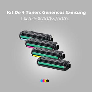 Kit De 4 Toners Genéricos Samsung Clxfr/fd/fw/nd/nr