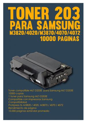 Toner 203 Para Samsung M/mpagi